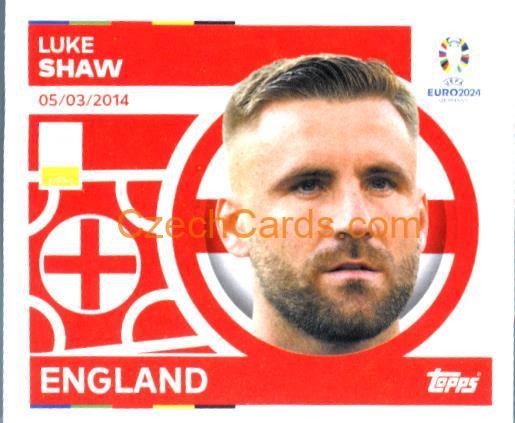 Luke Shaw 2024 Topps UEFA Euro sticker #ENG8