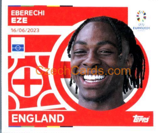 Eberechi Eze 2024 Topps UEFA Euro sticker #ENG13