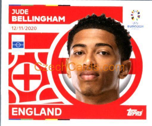 Jude Bellingham 2024 Topps UEFA Euro sticker #ENG16