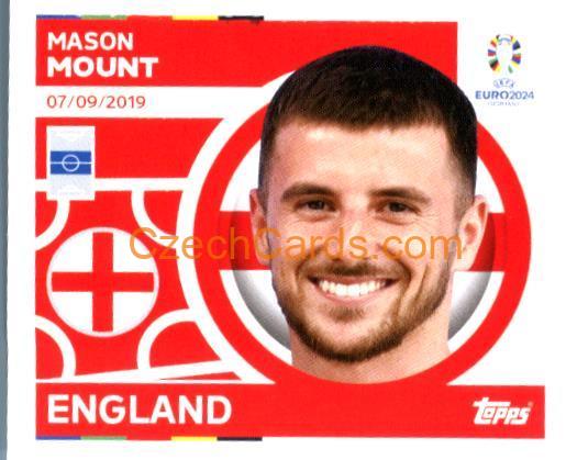 Mason Mount 2024 Topps UEFA Euro sticker #ENG17