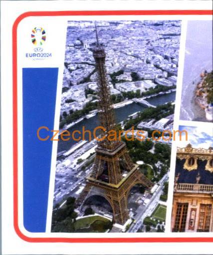 France Landmark 1/2 2024 Topps UEFA Euro sticker #FRA-P1