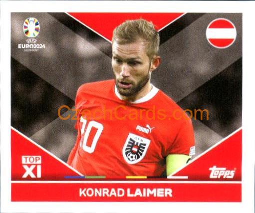 Konrad Laimer 2024 Topps UEFA Euro sticker #AUT-TOP1