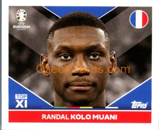 Randal Kolo Muani 2024 Topps UEFA Euro sticker #FRA-TOP1