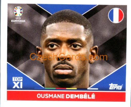 Ousmane Dembélé 2024 Topps UEFA Euro sticker #FRA-TOP2