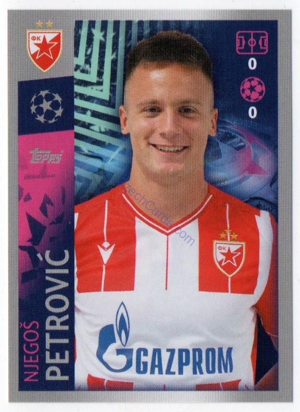 Njegoš Petrović 2019/20 Topps sticker #542