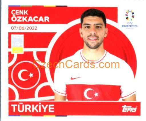 Cenk Özkacar 2024 Topps UEFA Euro sticker #TUR13