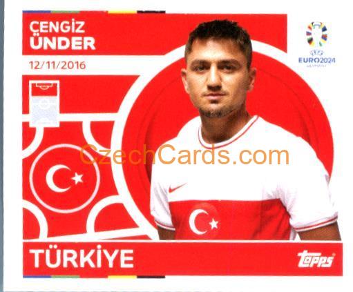 Cengiz Ünder 2024 Topps UEFA Euro sticker #TUR21