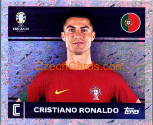 Cristiano Ronaldo 2024 Topps UEFA Euro sticker foil #POR2