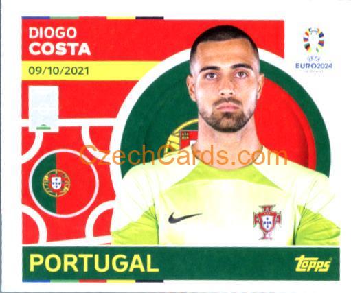 Diogo Costa 2024 Topps UEFA Euro sticker #POR4