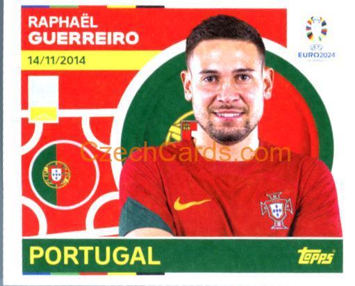 Raphaël Guerreiro 2024 Topps UEFA Euro sticker #POR8