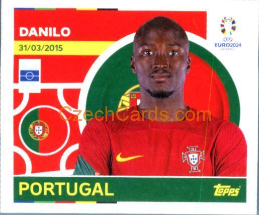 Danilo Pereira 2024 Topps UEFA Euro sticker #POR13