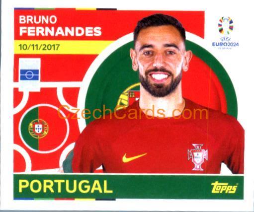 Bruno Fernandes 2024 Topps UEFA Euro sticker #POR17