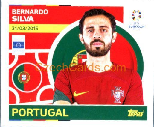 Bernardo Silva 2024 Topps UEFA Euro sticker #POR18