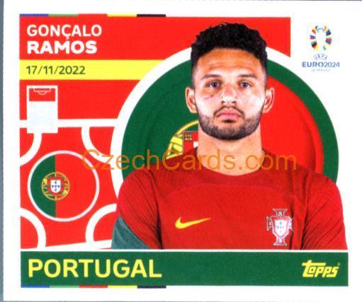 Gonçalo Ramos 2024 Topps UEFA Euro sticker #POR19