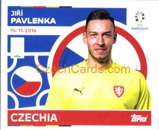 Jiří Pavlenka 2024 Topps UEFA Euro sticker #CZE4