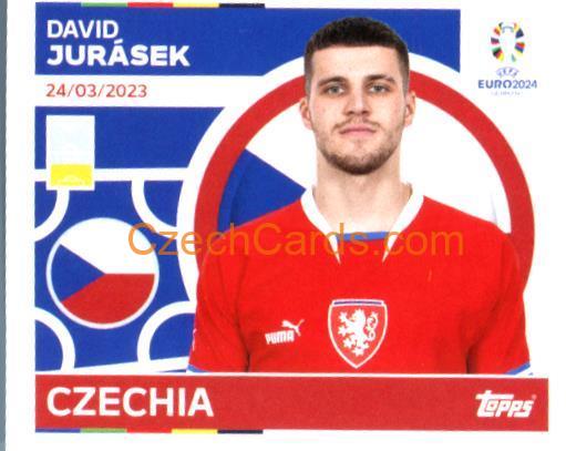 David Jurásek 2024 Topps UEFA Euro sticker #CZE5