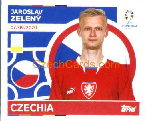 Jaroslav Zelený 2024 Topps UEFA Euro sticker #CZE8