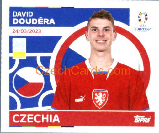 David Douděra 2024 Topps UEFA Euro sticker #CZE9