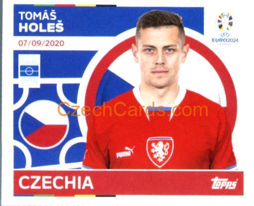 Tomáš Holeš 2024 Topps UEFA Euro sticker #CZE10
