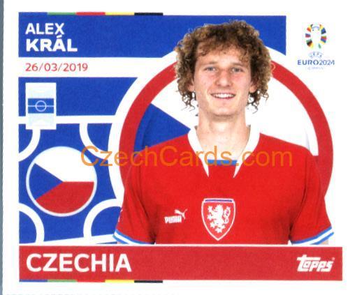 Alex Král 2024 Topps UEFA Euro sticker #CZE11