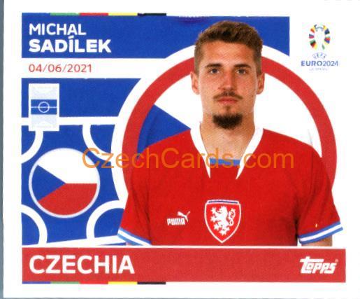 Michal Sadílek 2024 Topps UEFA Euro sticker #CZE13