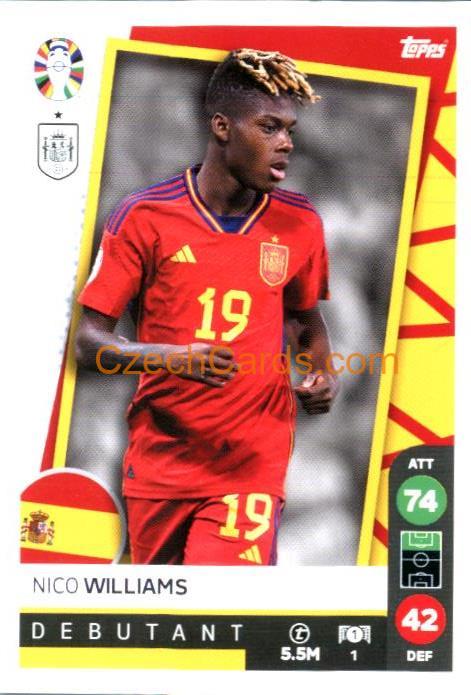 Nico Williams 2024 Topps Match Attax EURO LIDL Czech edition #1