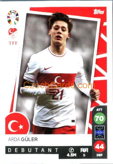 Arda Güler 2024 Topps Match Attax EURO LIDL Czech edition #5