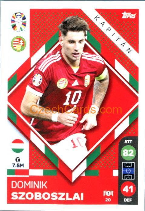 Dominik Szoboszlai 2024 Topps Match Attax EURO LIDL Czech edition #20