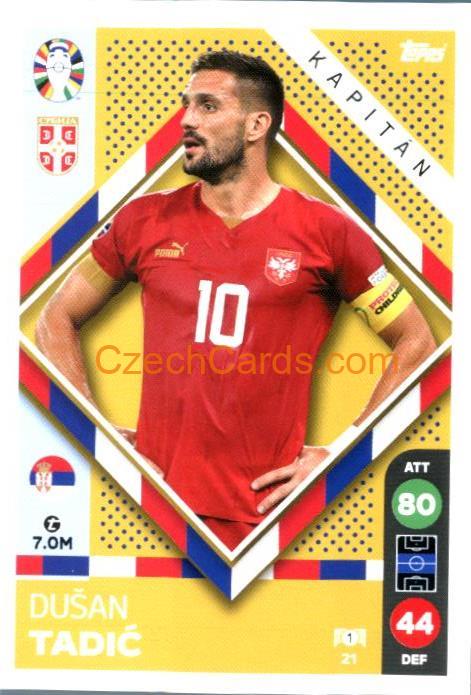 Dušan Tadič 2024 Topps Match Attax EURO LIDL Czech edition #21