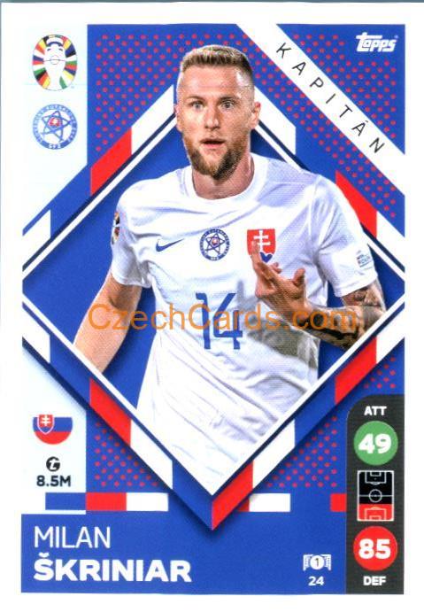 Milan Škriniar 2024 Topps Match Attax EURO LIDL Czech edition #24