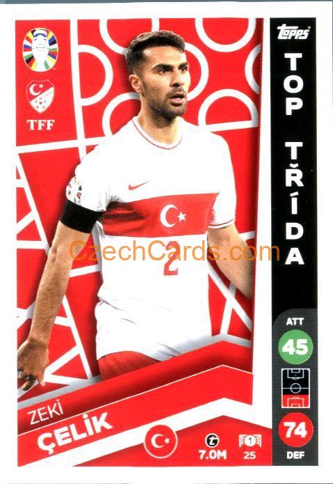 Zeki Celik 2024 Topps Match Attax EURO LIDL Czech edition #25