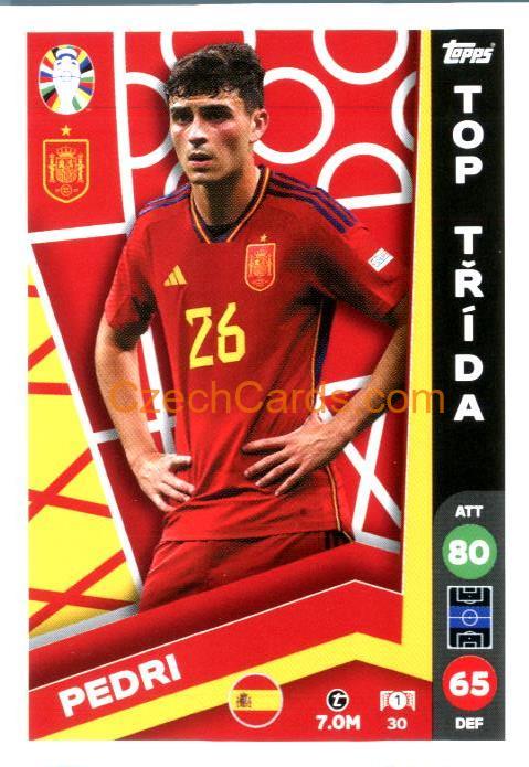 Pedri 2024 Topps Match Attax EURO LIDL Czech edition #30