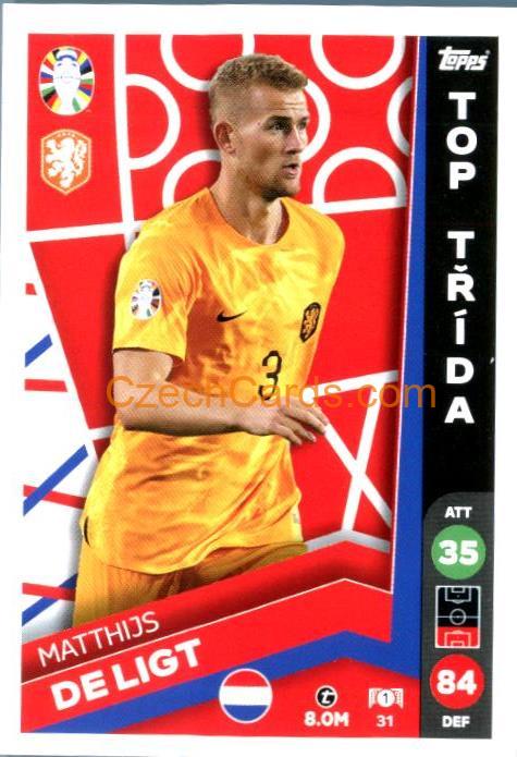 Mathijs De Ligt 2024 Topps Match Attax EURO LIDL Czech edition #31