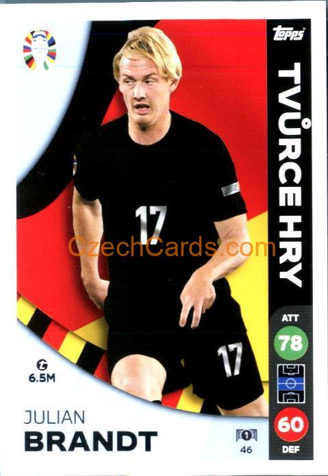 Julian Brandt 2024 Topps Match Attax EURO LIDL Czech edition #46