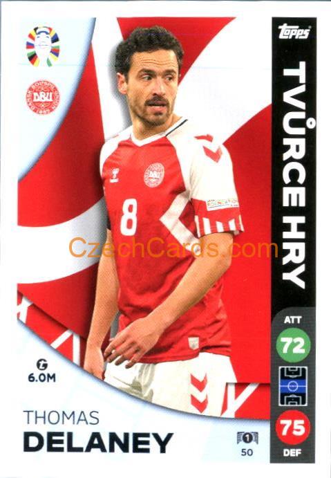Thomas Delaney 2024 Topps Match Attax EURO LIDL Czech edition #50