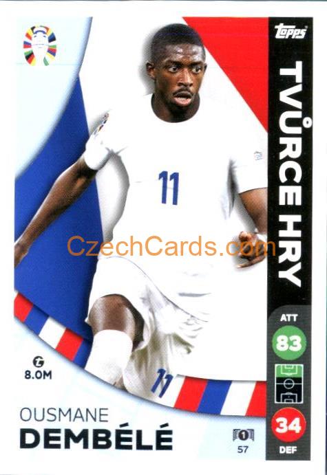 Ousmane Dembélé 2024 Topps Match Attax EURO LIDL Czech edition #57