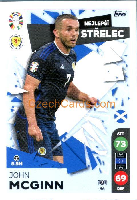 John McGinn 2024 Topps Match Attax EURO LIDL Czech edition #66