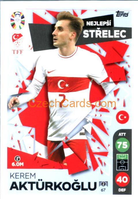 Kerem Aktürkoğlu 2024 Topps Match Attax EURO LIDL Czech edition #67