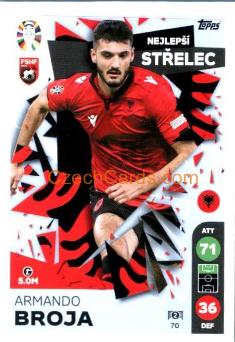 Armando Broja 2024 Topps Match Attax EURO LIDL Czech edition #70