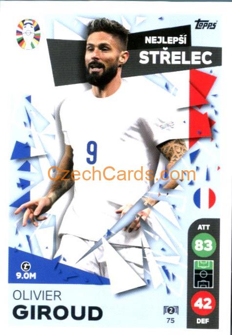 Olivier Giroud 2024 Topps Match Attax EURO LIDL Czech edition #75