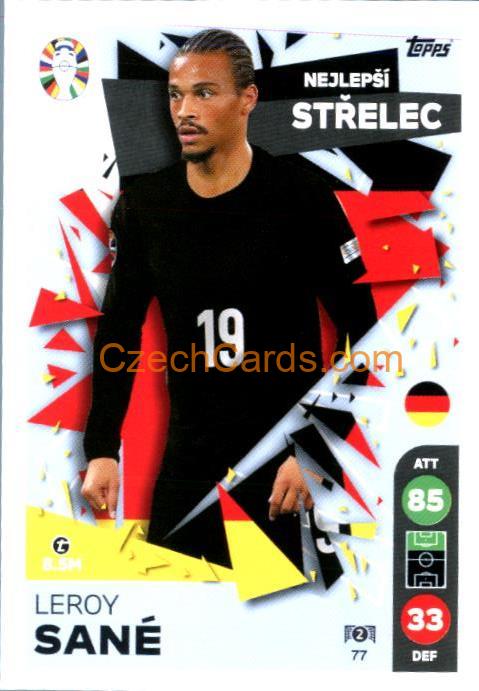 Leroy Sané 2024 Topps Match Attax EURO LIDL Czech edition #77