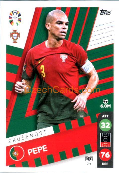 Pepe 2024 Topps Match Attax EURO LIDL Czech edition #79