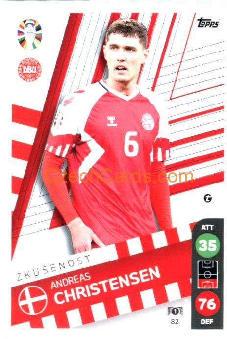 Andreas Christensen 2024 Topps Match Attax EURO LIDL Czech edition #82