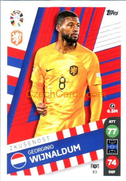 Georginio Wijnaldum 2024 Topps Match Attax EURO LIDL Czech edition #83