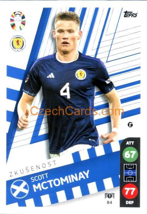 Scott McTominay 2024 Topps Match Attax EURO LIDL Czech edition #84