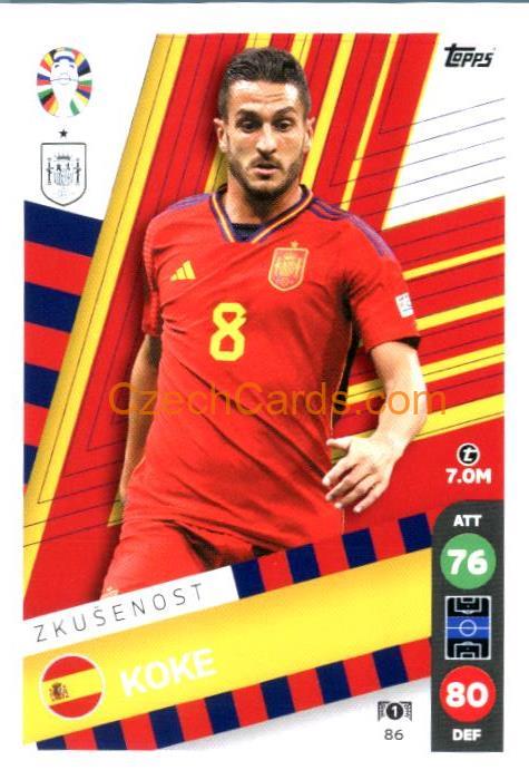 Koke 2024 Topps Match Attax EURO LIDL Czech edition #86