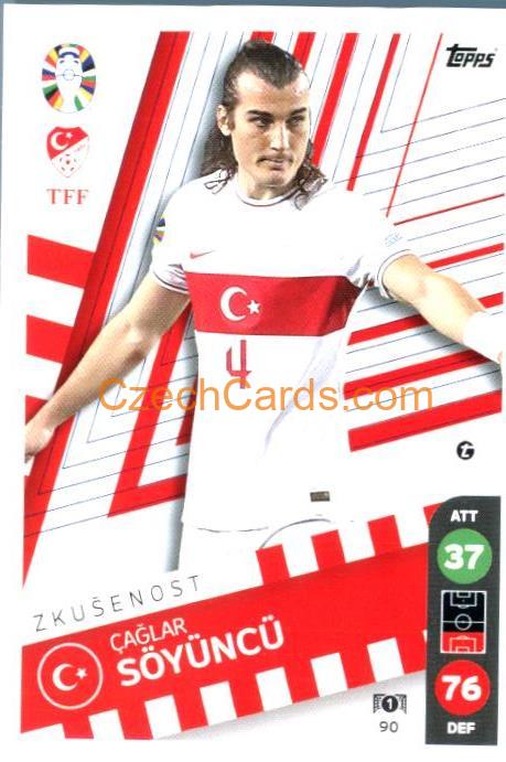 Çağlar Söyüncü 2024 Topps Match Attax EURO LIDL Czech edition #90