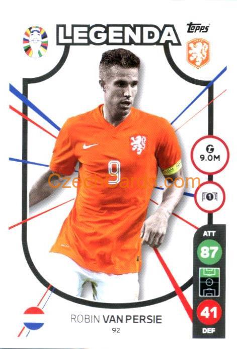 Robin van Persie 2024 Topps Match Attax EURO LIDL Czech edition #92