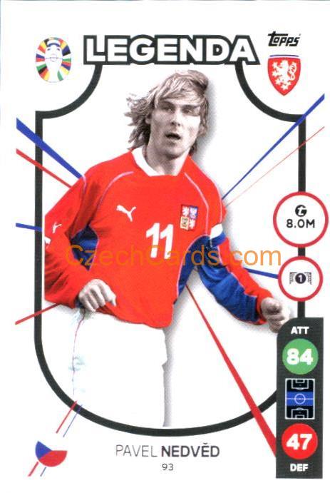 Pavel Nedvěd 2024 Topps Match Attax EURO LIDL Czech edition #93