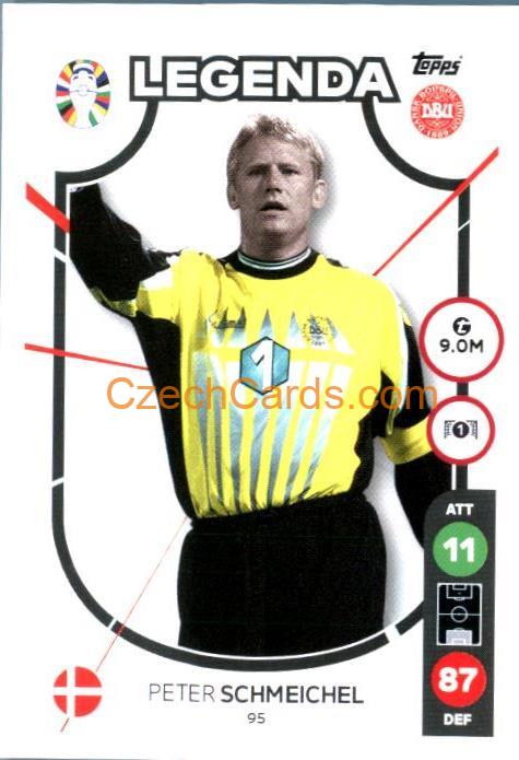 Peter Schmeichel 2024 Topps Match Attax EURO LIDL Czech edition #95